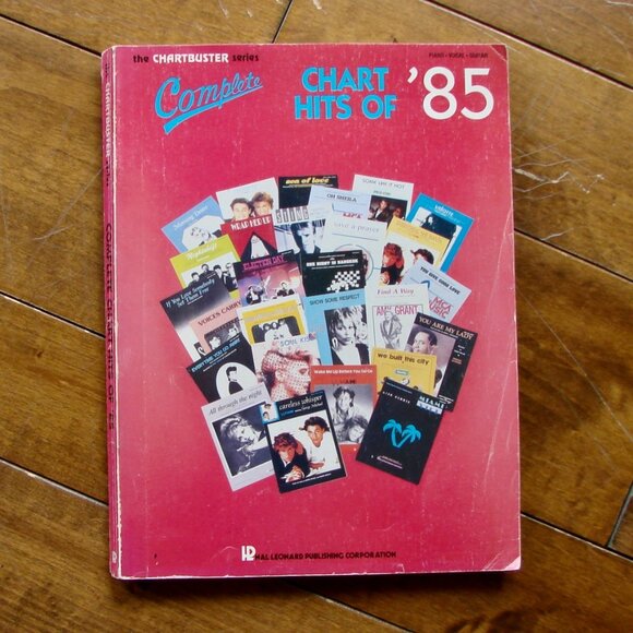 Chart Hits of 85 Piano Vocal Guitar Sheet Music Song Book Vintage 80s - Picture 1 of 6